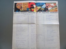 MENU RESTAURANT VENISE VENEZIA  JANVIER 1951 TRATTORIA ALLA COLOMBA 