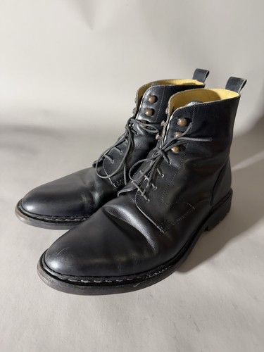 Heschung black leather boot - heschung,