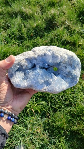 Célestine forme druse pierre - célestine,
