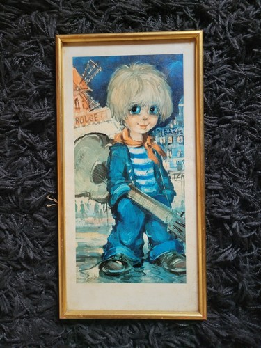 Tableau cadre poulbot moulin - cadre,