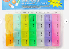 Pilulier Semainier Boite à Pilule Médicament 7 Jours Détachable -Livraison suivi