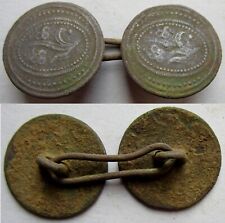 Attache vestimentaire paire de boutons de cape, de manchette, rond, fleur, 17 mm