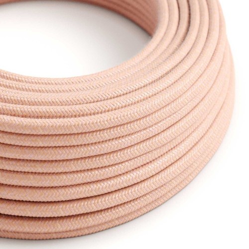Câble textile rond coton - ,