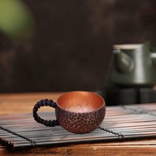 Tasse à thé chinoise en cuivre, petite capacité, à saké japonais, pour
