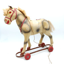 Jouet Ancien Cheval Carton