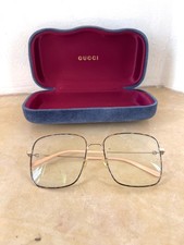 monture lunette Gucci oversize métal 80's