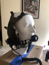 Militaria, casque et micro, radio transmission char français marque ELNO micro