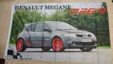 Drapeau Flag bannière Renault Mégane R26R gris lune, neuf