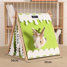 Niche pour cochon d'Inde, nid pour hamster, tente pour lapin, cabane en bois