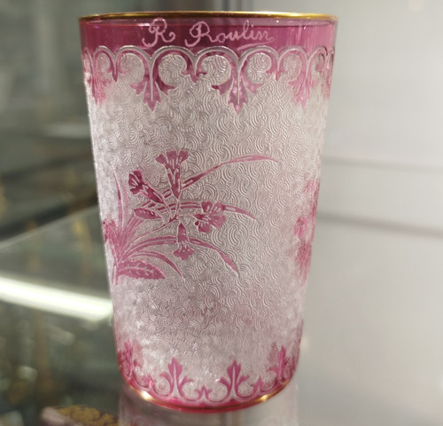 Verre cristal gravé - verre,