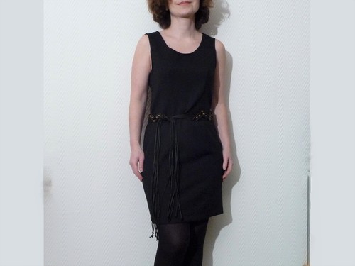 Robe cintrée noir sans - 🌼,