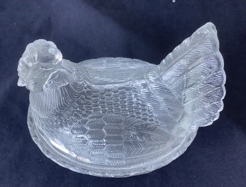 Ancienne bonbonnière poule - bonbonnière,