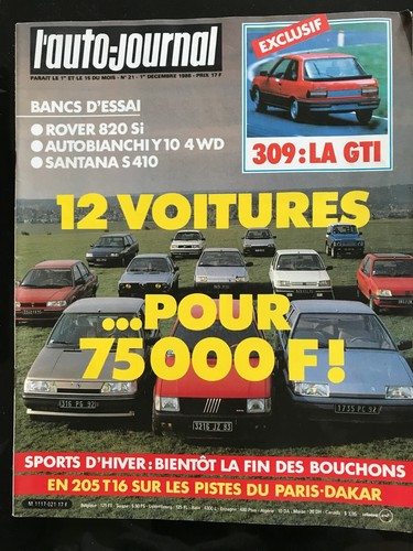 Auto journal 12 1986 - ►l'auto-journal, du