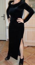 robe longue de soirée  trés sexy  couleur noir taille 38-40
