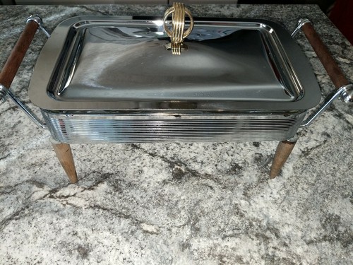 Antique silver plate chafing - ,