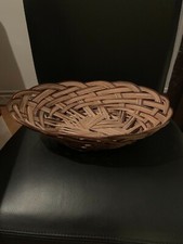 ancienne panière en osier à fruits à pain et autres