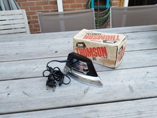 Beau Ancien Petit Fer À Repasser Pour Enfants ! Jouet Thomson Boîte Fonctionne 