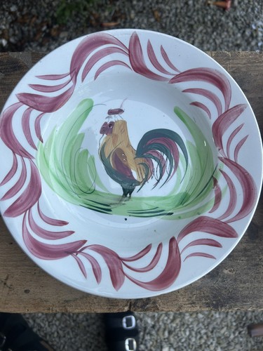 Assiette ancienne faïence - assiette,