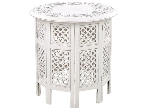 Table appoint blanc cassé - d'appoint,