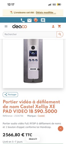 Portier vidéo défilement - ,