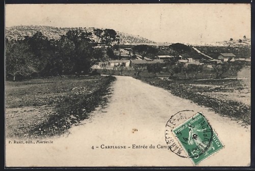 Cpa carpiagne entrée - carpiagne,, du