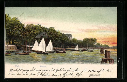 Carte postale kiel - postale, partie