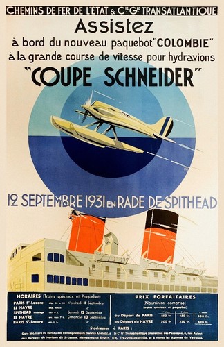 Avions coupe schneider 1931 - coupe,