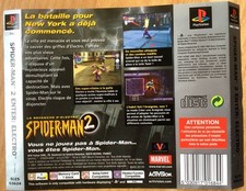 SPIDERMAN 2 ENTER ELECTRO - JAQUETTE ARRIÈRE 100% ORIGINALE SONY PS1 PAL FR - II
