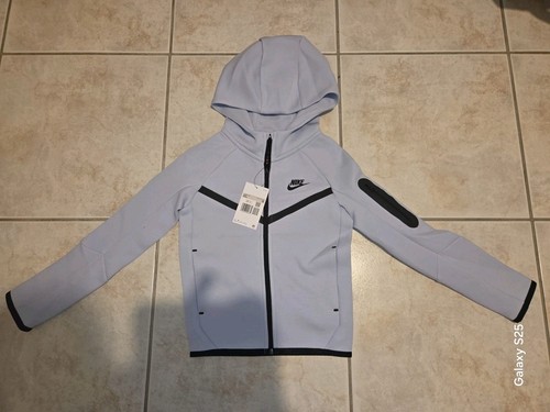 Nike tech sweat zippé bleu - zippé, xs