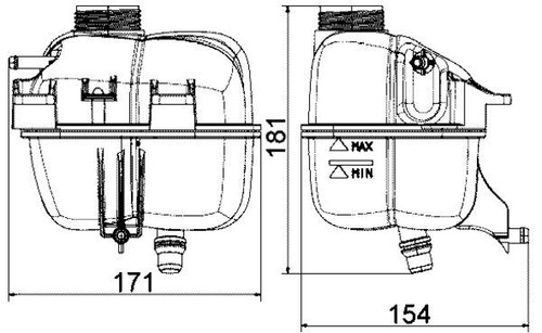 Mahle crt87001s coolant - mahle,