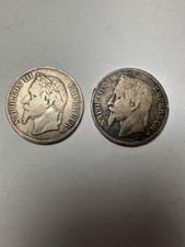 Lot 2 Pièces 5 Francs Argent