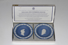 Wedgwood coffret 2 petits plats assiettes W. & C. Booth Blue Jasper vintage