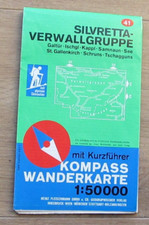CARTE TOPO KOMPASS Randos - N°41 - 1/50000 - Silvretta - VerwallGruppe (1984)