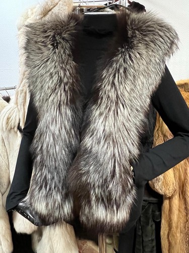 Collier fourrure renard - collier, en