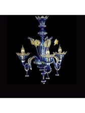 Lustre 3 Lumières Murano De Venise Original Avec Garantie Made en Italie 7437/3