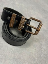 Ceinture cuir noir vintage