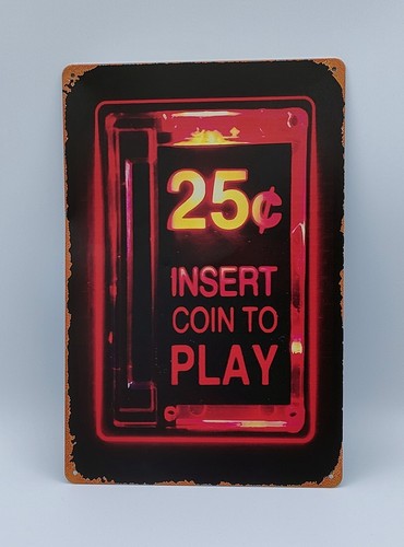 Plaque métal retro insert - plaque,