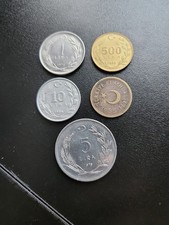 Lot Pièces Monnaie Turquie Sans Double