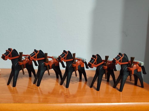 Playmobil chevaux complets - x5,