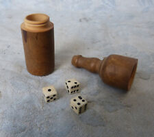 #Estaminet - Jeu de Bistrot# Jeu de comptoir / Bouteille Miniature (7cm) & 3 dés