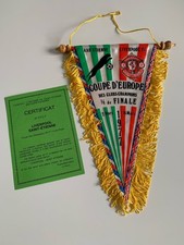 AS Saint Etienne Liverpool rare fanion coupe d'Europe 1976-1977 ASSE