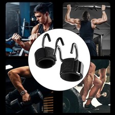 Lot de 2 crochets d'haltérophilie pour soulevé de terre et musculation