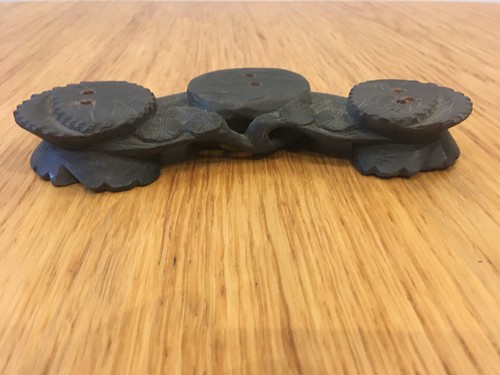 Socle bois chinois noir - socle,