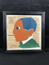 Technique mixte sur journal -