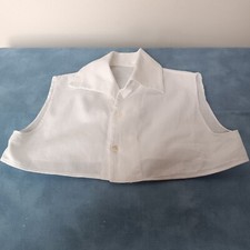 Linge ancien : Caraco bolero blanc, années 1950