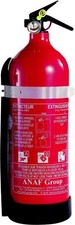 Extincteur 2kg + mano norme NF EN3 - H32cm D11.5cm - Poudre