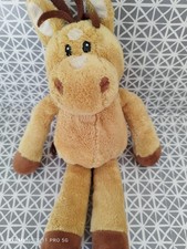 Peluche doudou cheval beige marron Anna Club Plush 30 cm
