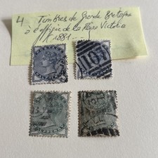 Timbres de Grande-Bretagne à l’effigie de la Reine Victoria (1881…)