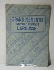 GRAND MEMENTO ENCYCLOPEDIQUE