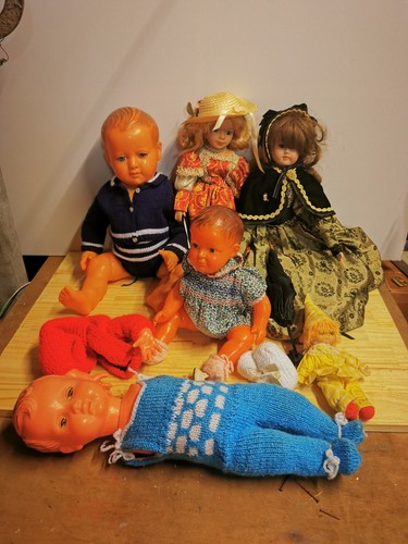 Lot poupons et poupées - 6,